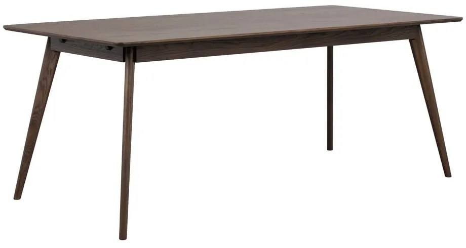 Tavolo da pranzo pieghevole in rovere marrone scuro 90x190 cm Yumi - Rowico