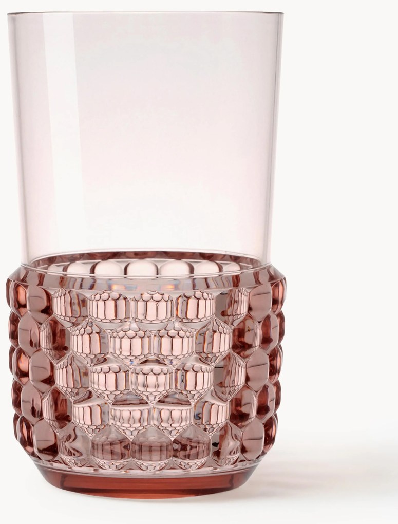 Set di 4 bicchieri con motivo in rilievo Jellies