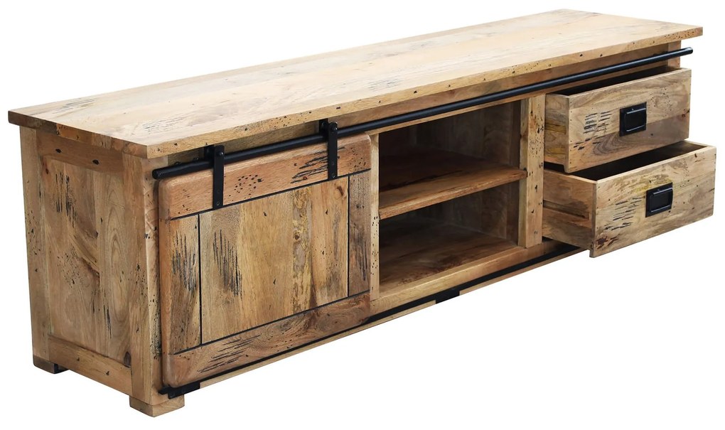 BEILY - porta tv legno di mango