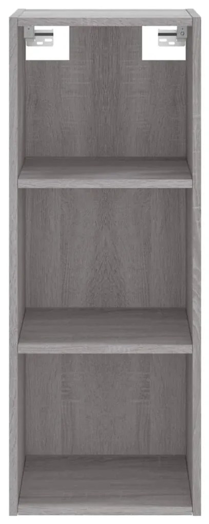 Credenza Grigio Sonoma 34,5x34x180 cm in Legno Multistrato