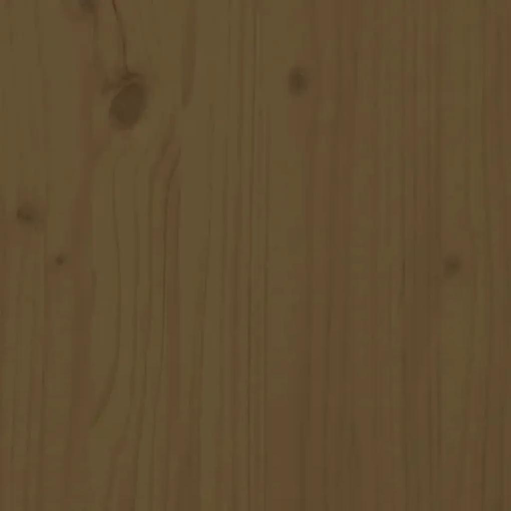 Testiera per letto miele 124x6x82,5cm in legno massello di pino
