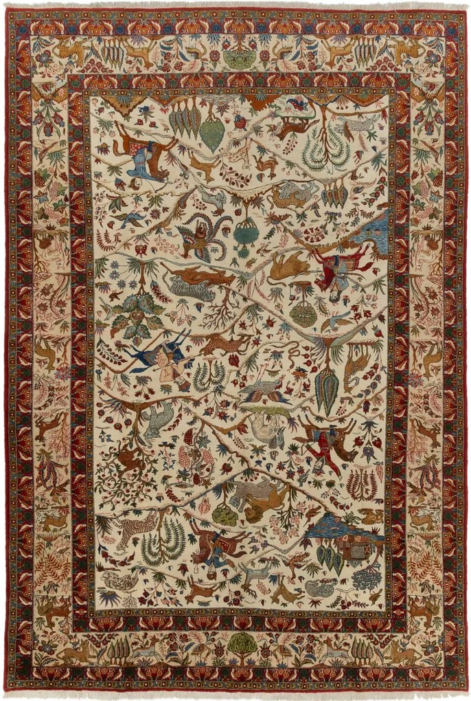 Kashan Tappeto persiano 410 x 280 (Iran) Annodato A Mano