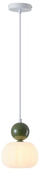 Lampadario a sospensione con filo 1xG9/7W/230V bianco/verde