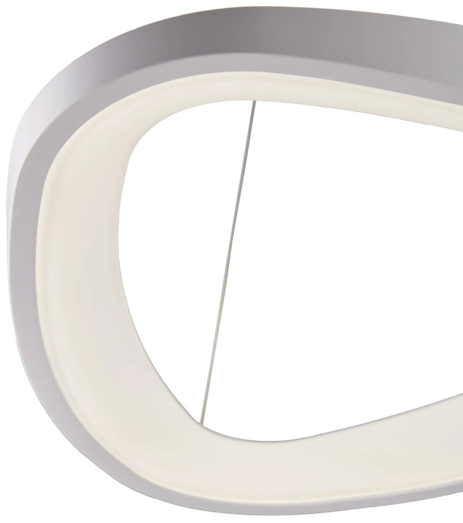 Sospensione Moderna Darwin Plastica Bianca Led 40W Dimmerabile 3000-4000-6000K