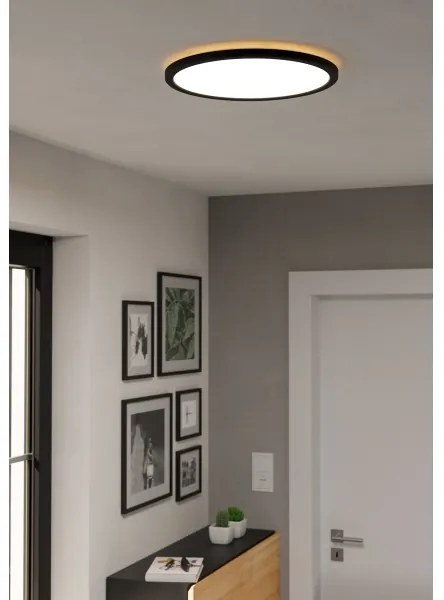 Eglo 901439 - Lampada LED da bagno ROVITO 18,5W/230V diametro 38,9 cm IP44 nero