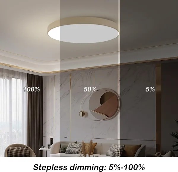 Brilagi-LED dimmerabile lampada POOL SMART LED/128W/230V 100 cm beige Wi-Fi Tuya+telecomando