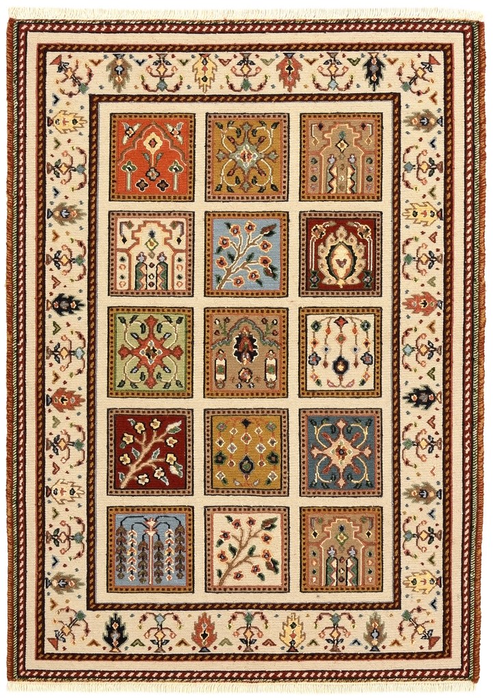 Tappeto orientale 120x80 (Indian) Annodato A Mano