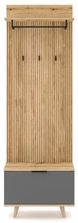 Mobile per ingresso KLEO marrone/grafite