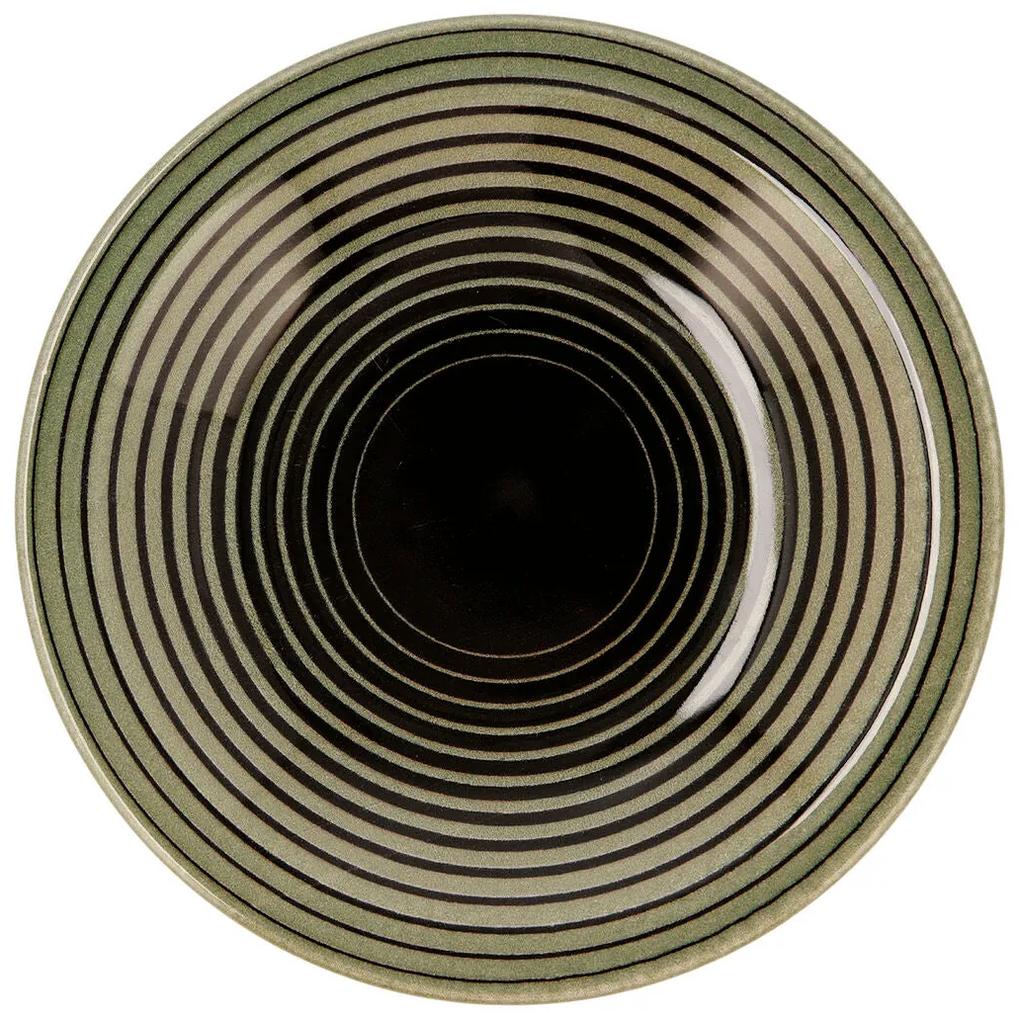 Piatto Fondo Quid Espiral Ceramica Multicolore (Ø 23,5 cm) (12 Unità)