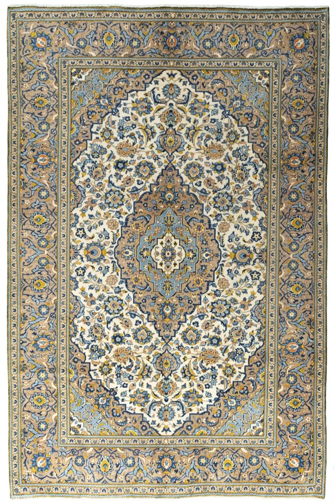 Kashan Tappeto persiano 300x200 Beige (Iran) Annodato A Mano