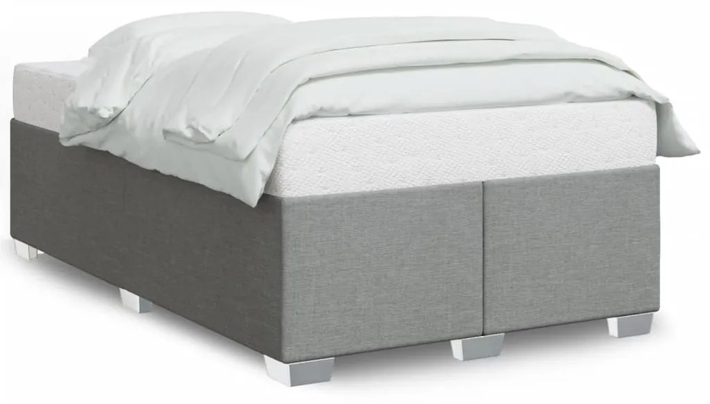 Giroletto Senza Materasso Grigio Chiaro 120x190 Cm İn Tessuto /
