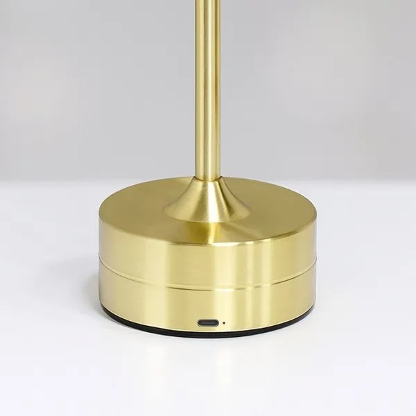 Lampada da tavolo LED ricaricabile a sfioramento TAVOLO LED/2,5W/5V 2400 mAh 3000-6000K dorata
