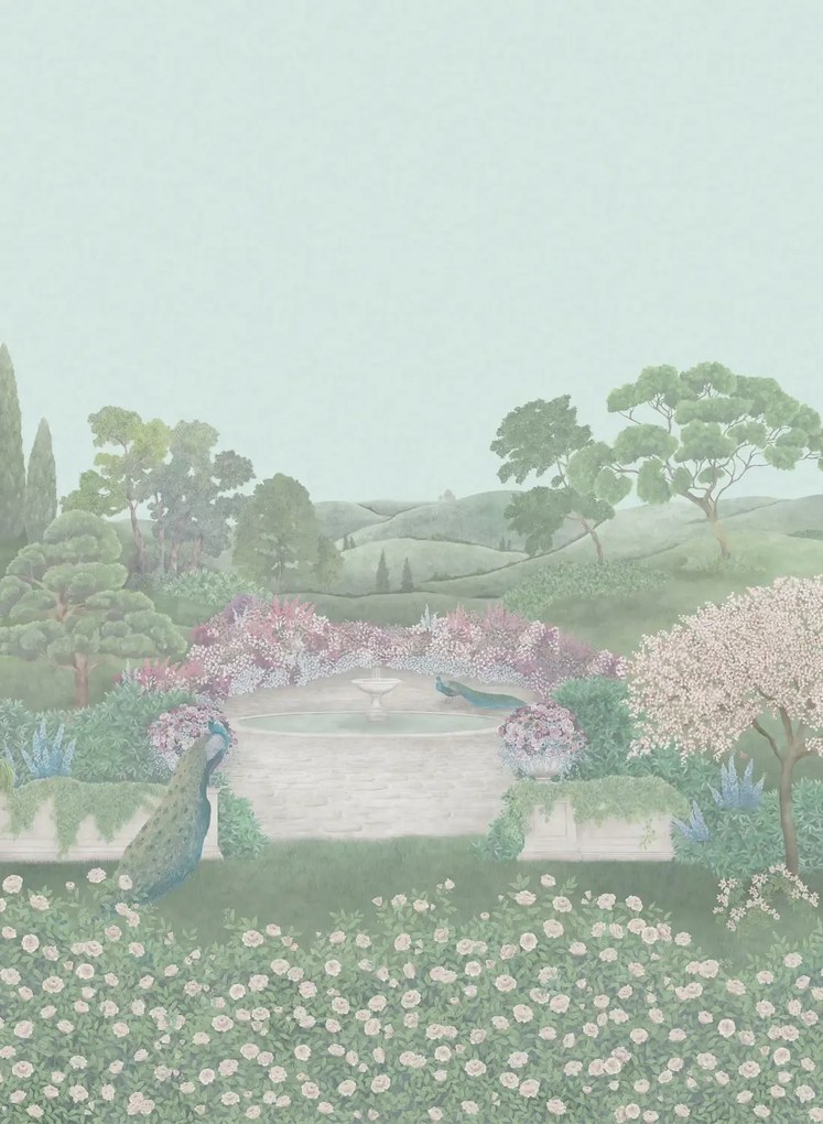 Cole & Son Wandbild Idyll - Eau de Nil