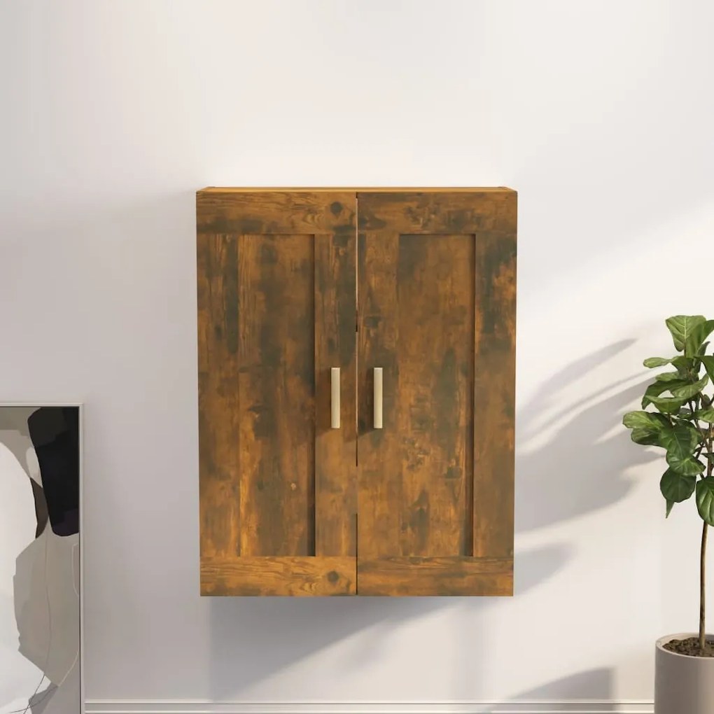 Pensile Rovere Fumo 69,5x32,5x90 Cm İn Legno Multistrato /