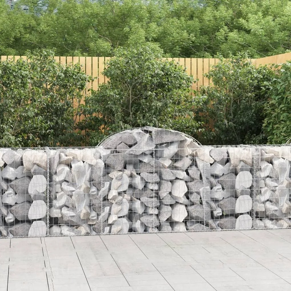 Cesti Gabbioni Ad Arco 40 Pz 200x50x80/100 Cm Ferro Zincato /
