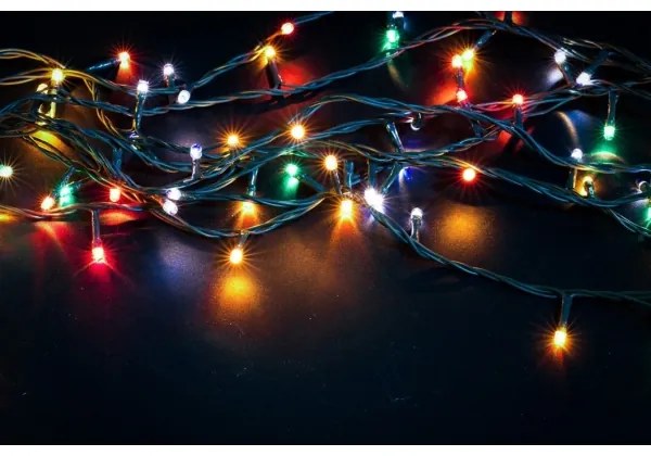 Immax NEO 07756L - Catena luminosa da esterno LED RGBW, 400 LED/10 funzioni, 43 m, IP44, Wi-Fi Tuya