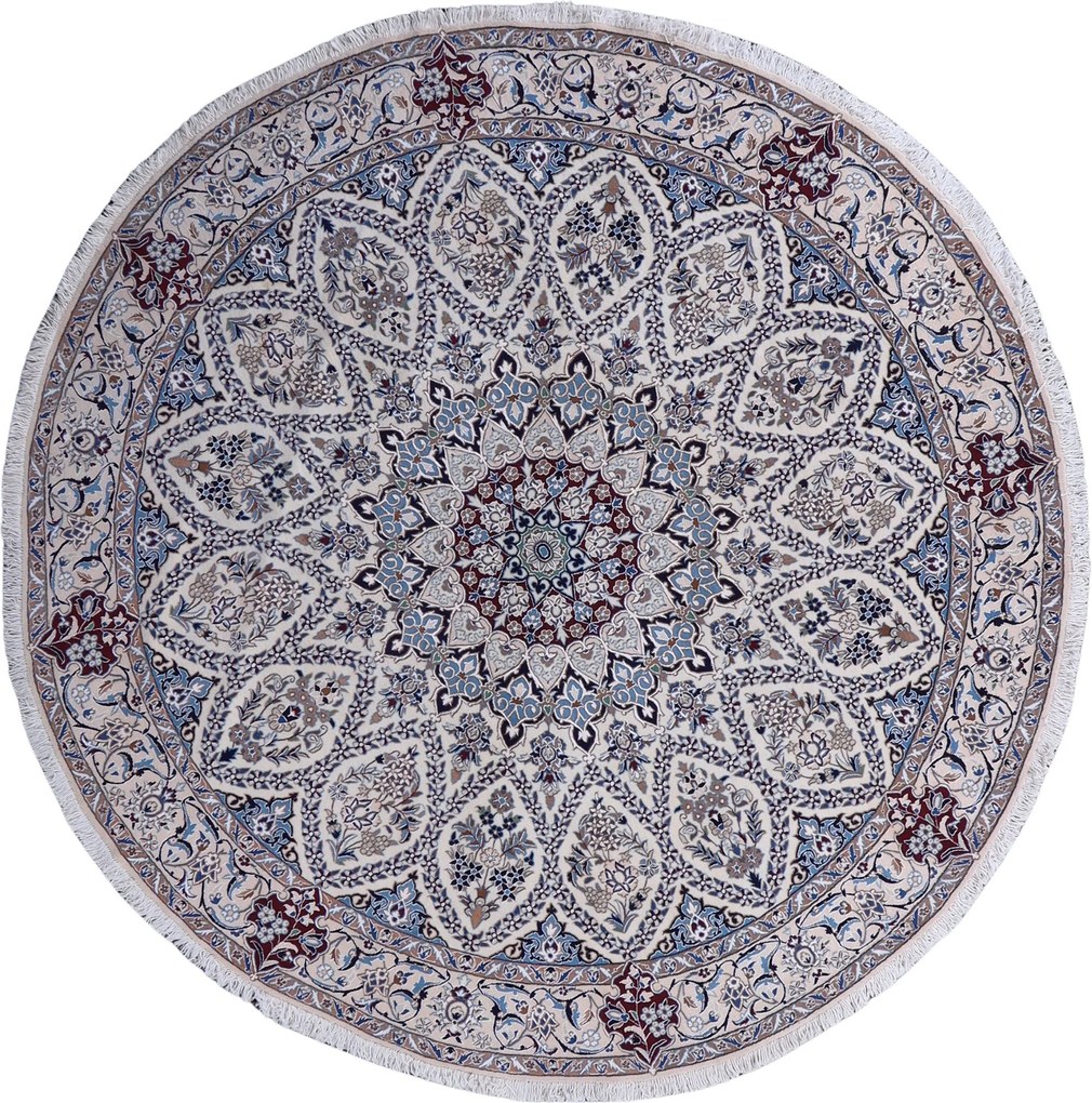 Nain Tappeto 270 x 270 (Iran) Annodato A Mano