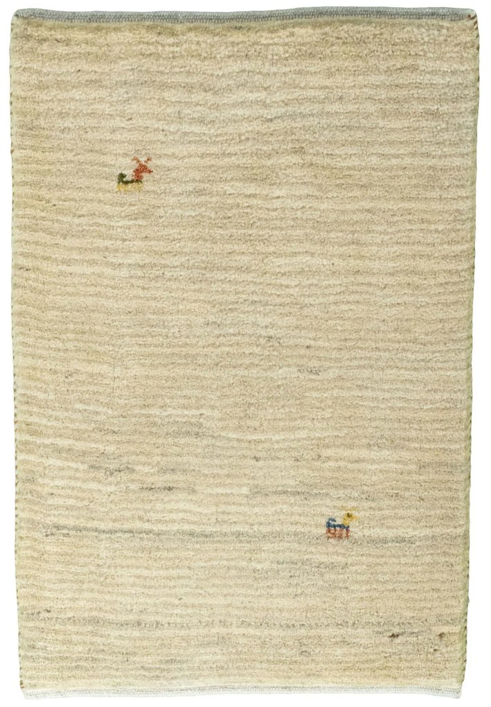 Gabbeh Tappeto 60 x 90 Beige (Iran) Annodato A Mano