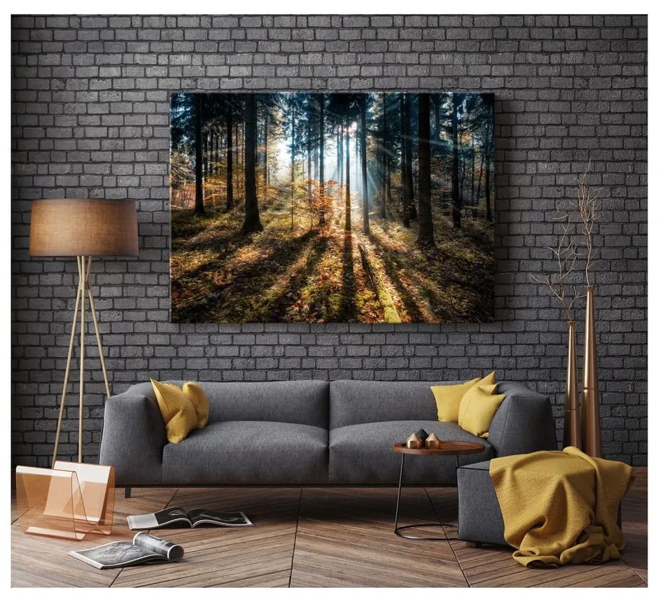 Immagine su tela, 70 x 100 cm Glasspik Autumn Sunset - Styler