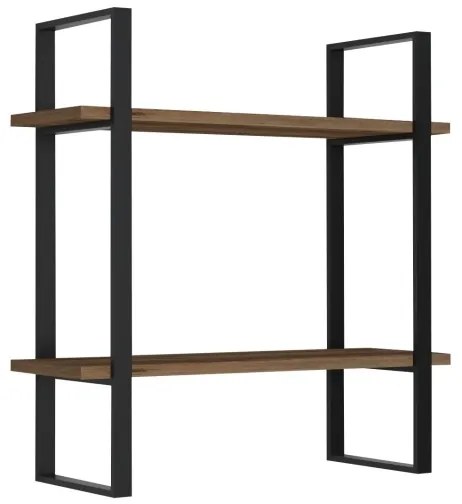 Mensola da parete BUBA 70x70 cm marrone/antracite