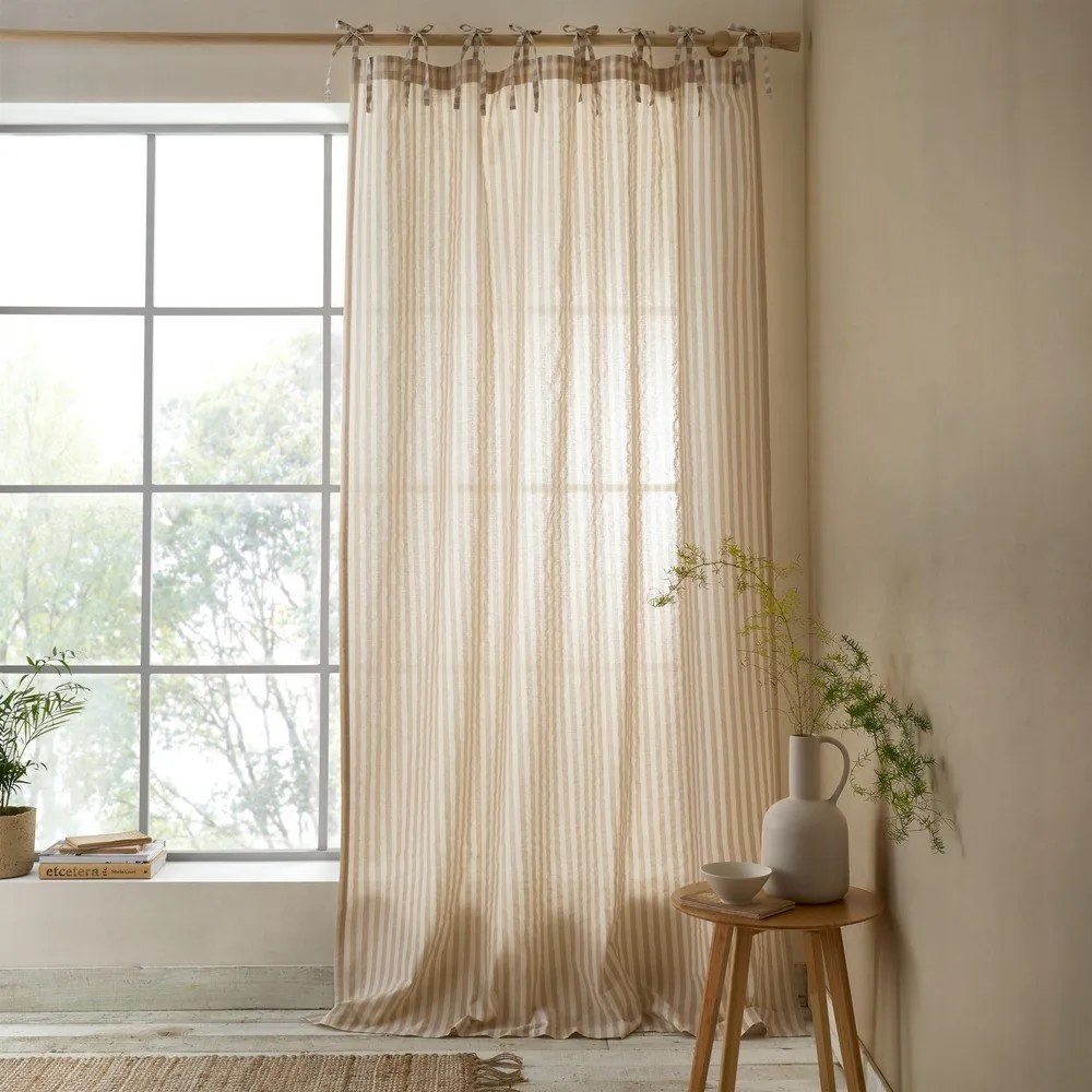 Tenda beige 140x183 cm Zanzibar Woven Stripe – Pineapple Elephant