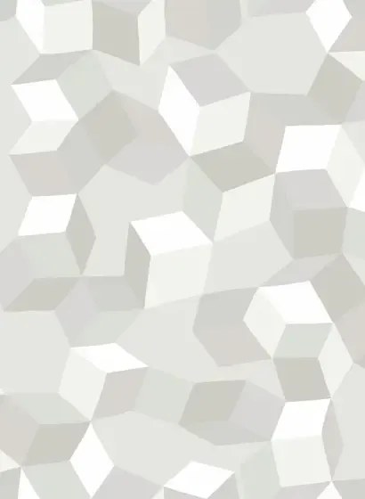 Designtapete Puzzle von Cole and Son - White on White