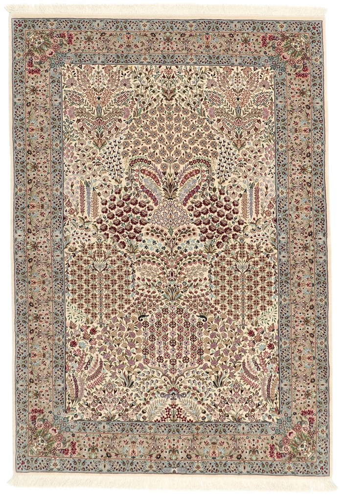 Isfahan Tappeto 160x110 (Iran) Annodato A Mano