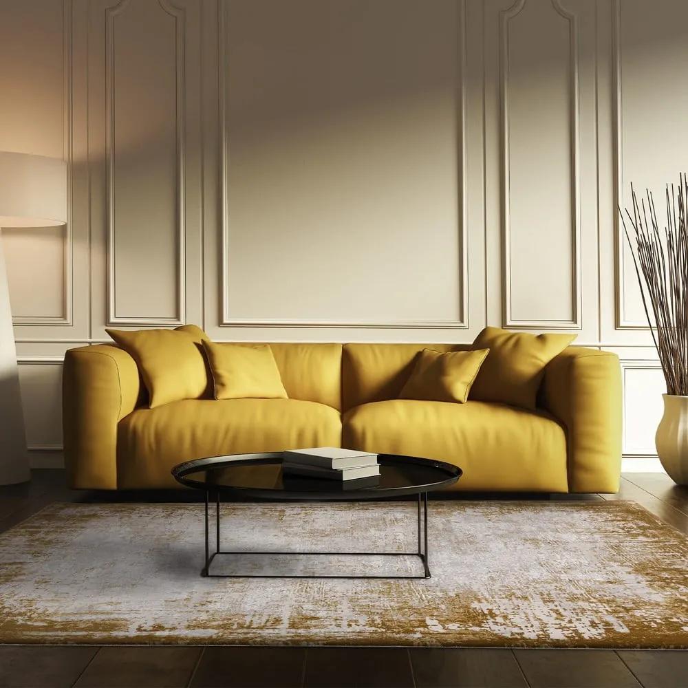 Tappeto giallo ocra 160x230 cm Kuza - Asiatic Carpets