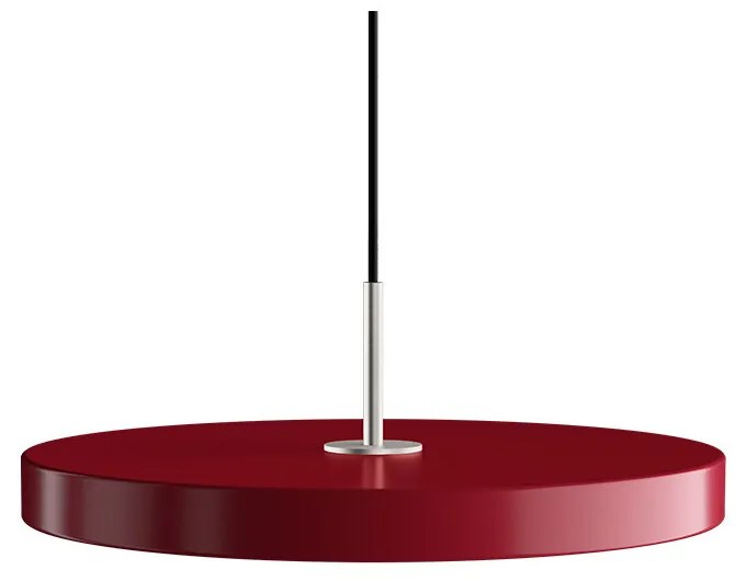 UMAGE - Asteria Plus Lampada a Sospensione Medium Ruby Rosso/Acciaio Top UMAGE