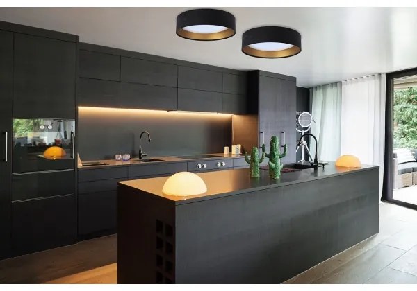 Plafoniera LED GALAXY LED/24W/230V nero/oro