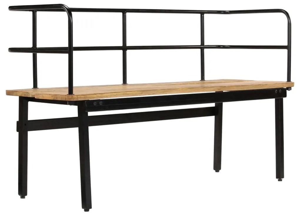 Panca 120x40x70 cm in legno massello di mango