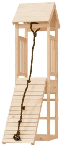 Casetta con Arrampicata in Legno Massello di Pino
