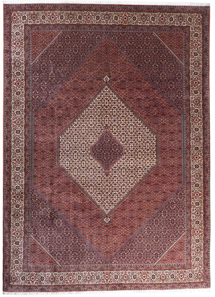 Bidjar Tappeto persiano 360 x 260 Rosso (Iran) Annodato A Mano