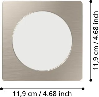 Eglo 901408 - Lampada da incasso LED FUEVA LED/6,3W/230V 11,9x11,9 cm cromo