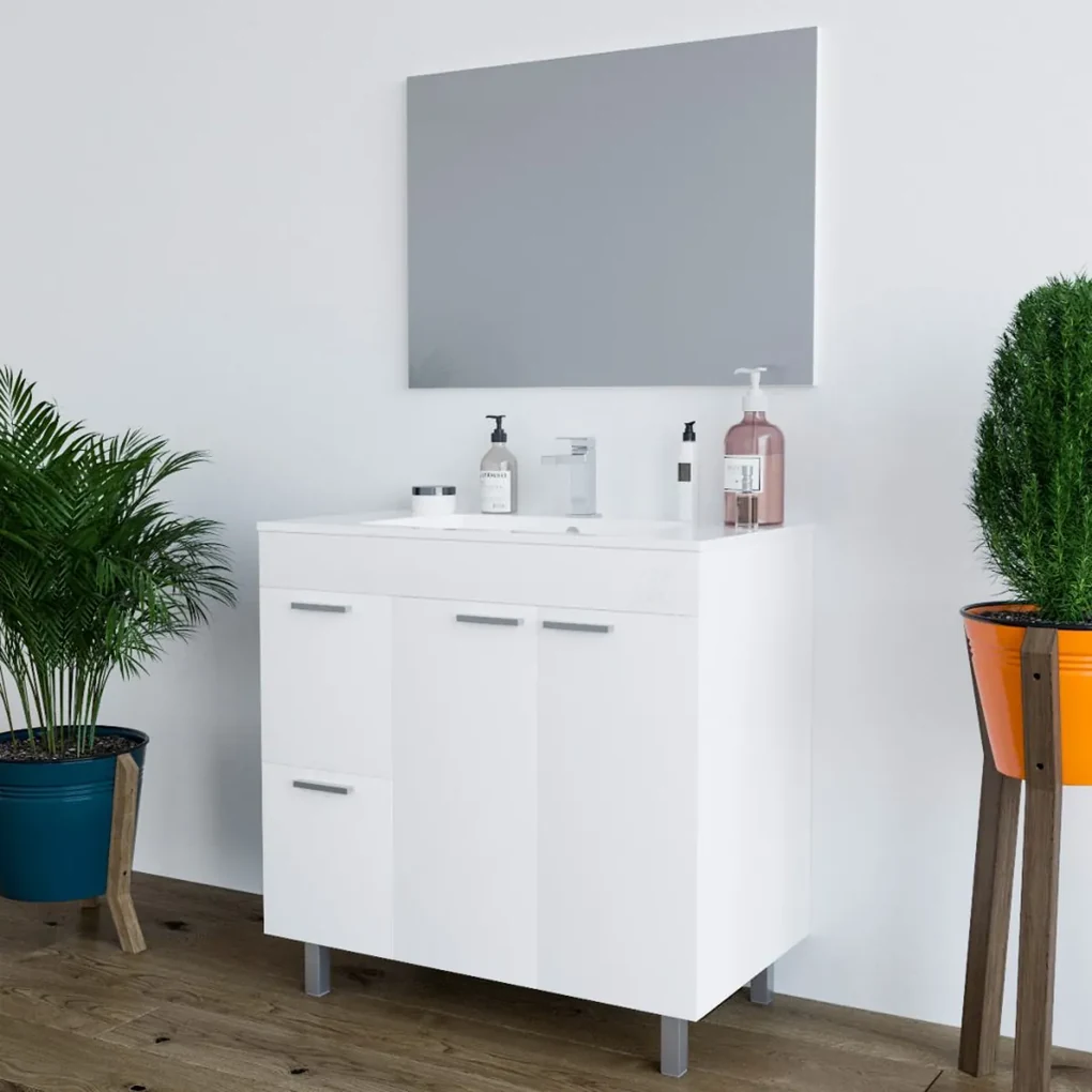 Alpenberger - Lavabo da appoggio con mobiletto, lavabo da appoggio, lavabo per ospiti, set di mobili da bagno, da appendere Alpenberger - Lavabo da appoggio con mobiletto, lavabo da appoggio, lavabo per ospiti, set di mobili da bagno, da appendere
