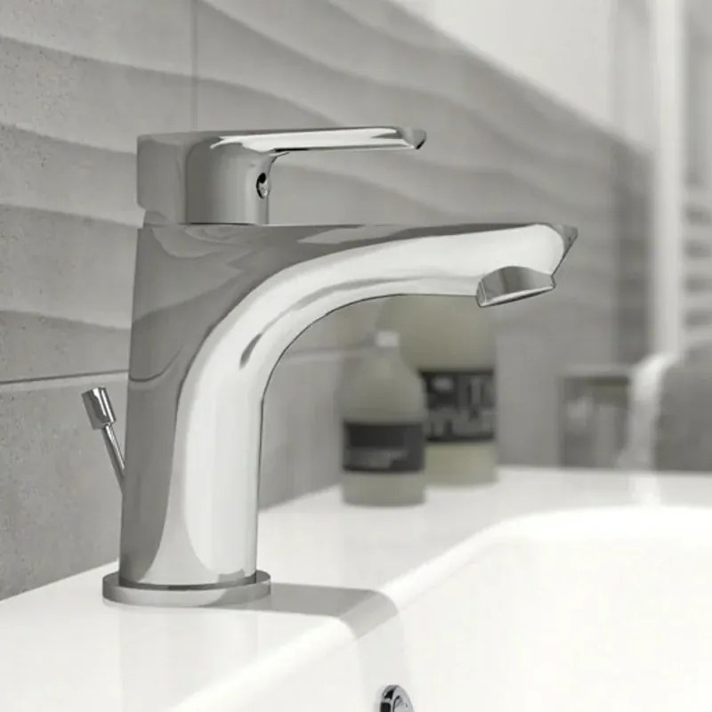 Miscelatore Lavabo con Piletta Automatica Inclusa Linea Eco