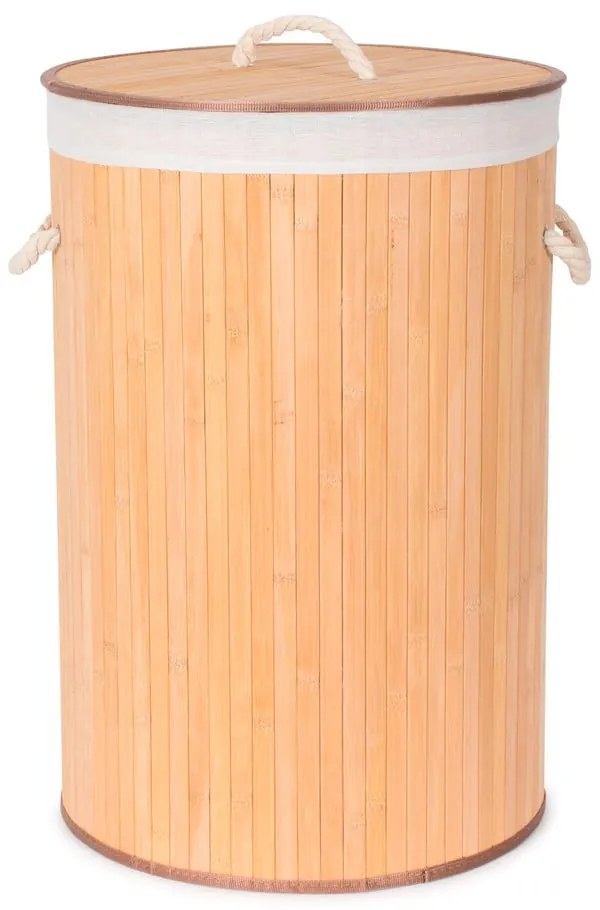 Cesto per la biancheria in bambù rotondo - Compactor