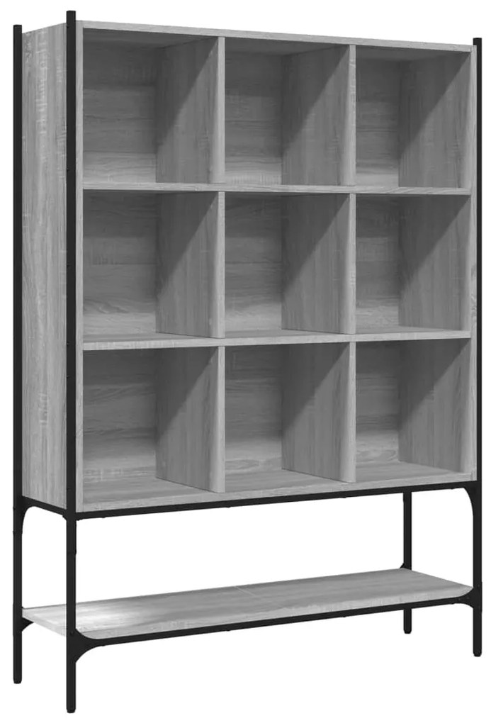 Libreria Grigio Sonoma 102x30x141,5 cm in Legno Multistrato