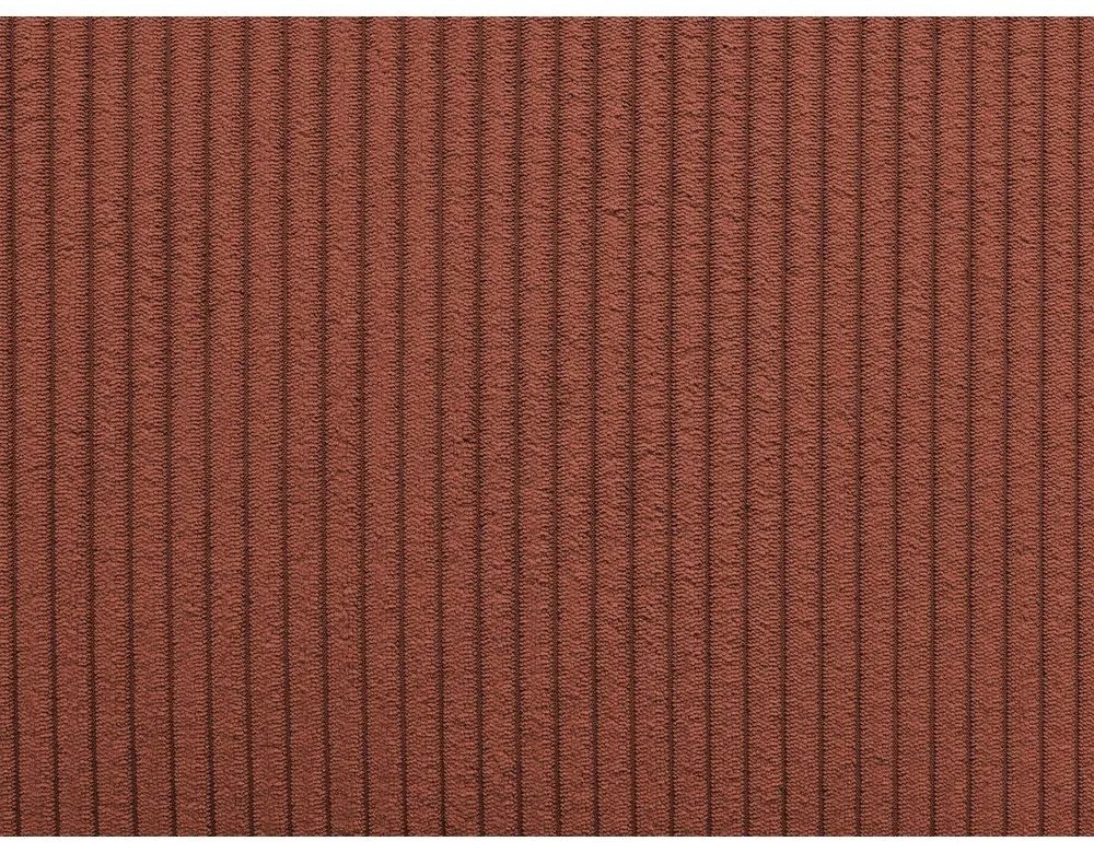 Modulo divano variabile in velluto a coste color mattone Nihad modular - Bobochic Paris