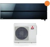 Climatizzatore Condizionatore Mitsubishi Electric Inverter serie Kirigamine Style 12000 Btu MSZ-LN35VGB Onyx Black R-32 Wi-Fi Integrato Classe A+++ Nero