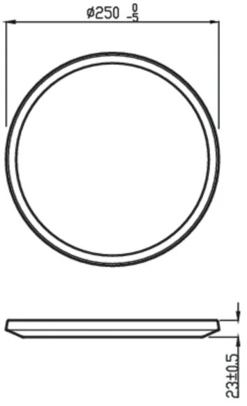 Philips - Plafoniera LED dimmerabile SUPERSLIM CL550 LED/15W/230V