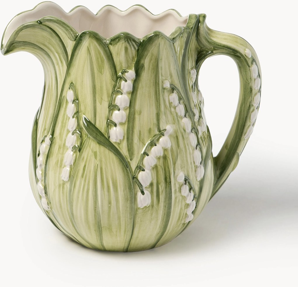 Brocca latte dipinta a mano Lily of the Valley