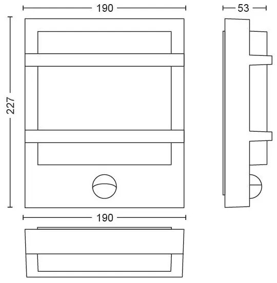 Philips 17395/93/P0 - Applique a LED da esterno PETRONIA LED/12W IP44