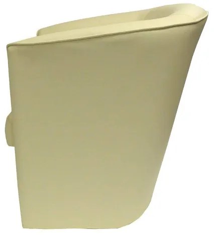 Poltrona poltroncina VALENTINA in ecopelle in tinta unita BEIGE