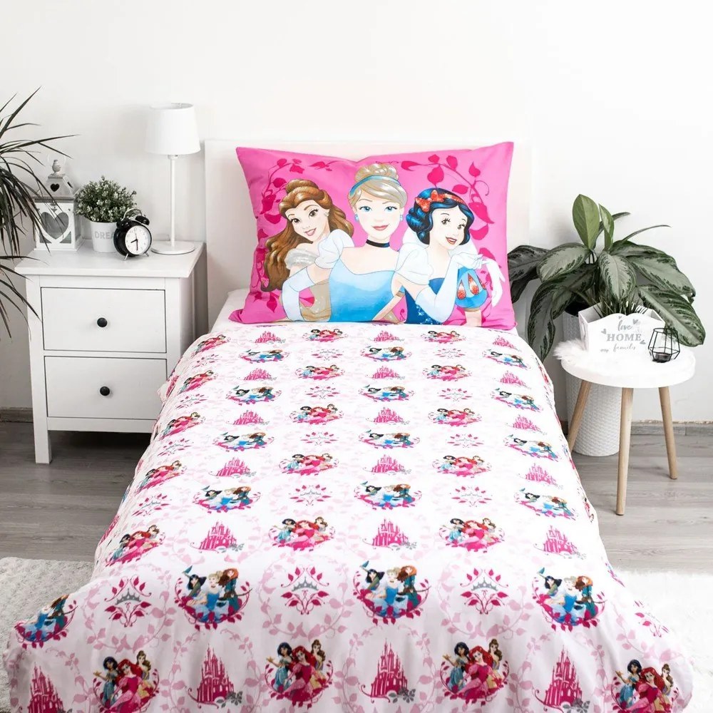 Biancheria da letto per bambini in cotone per letto singolo 140x200 cm Princezny "Heart" – Jerry Fabrics