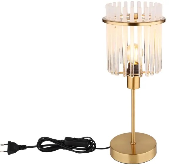 Globo 15698TM - Lampada da tavolo GORLEY 1xE14/40W/230V diametro 15 cm oro