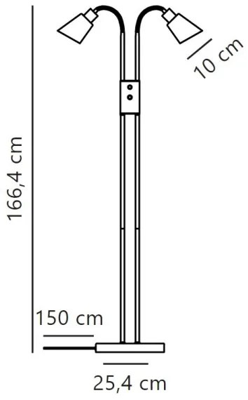 Nordlux - Lampada con piedistallo MOLLI 2xE14/25W/230V