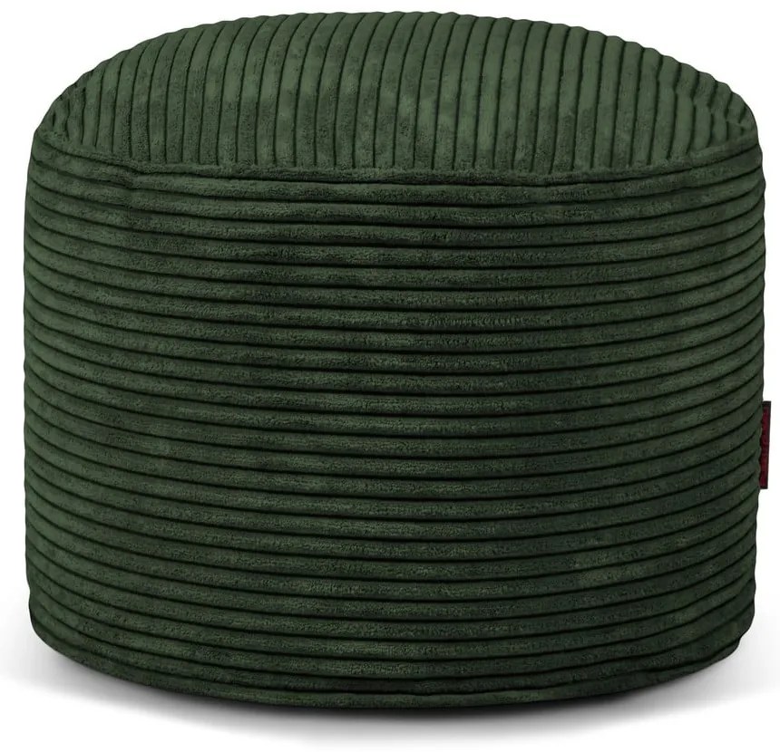 Puof a sacco verde con rivestimento in velluto a coste Mini – SLOWDOWN