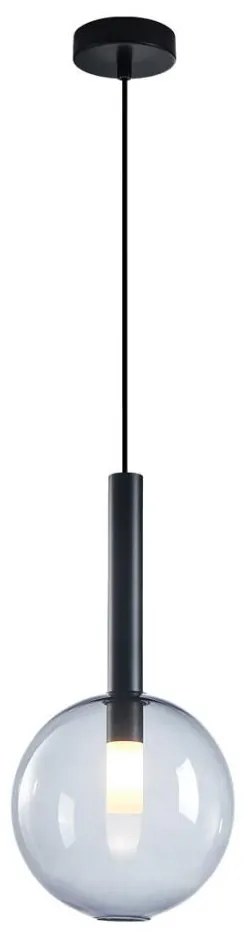 Lampadario a sospensione con filo NIKO 1xG9/9W/230V diametro 20 cm nero