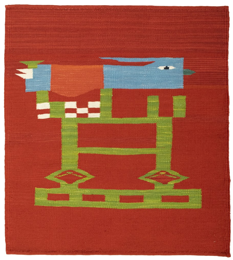 Kilim Tappeto 100x90 (Tacchino) Tessuto A Mano